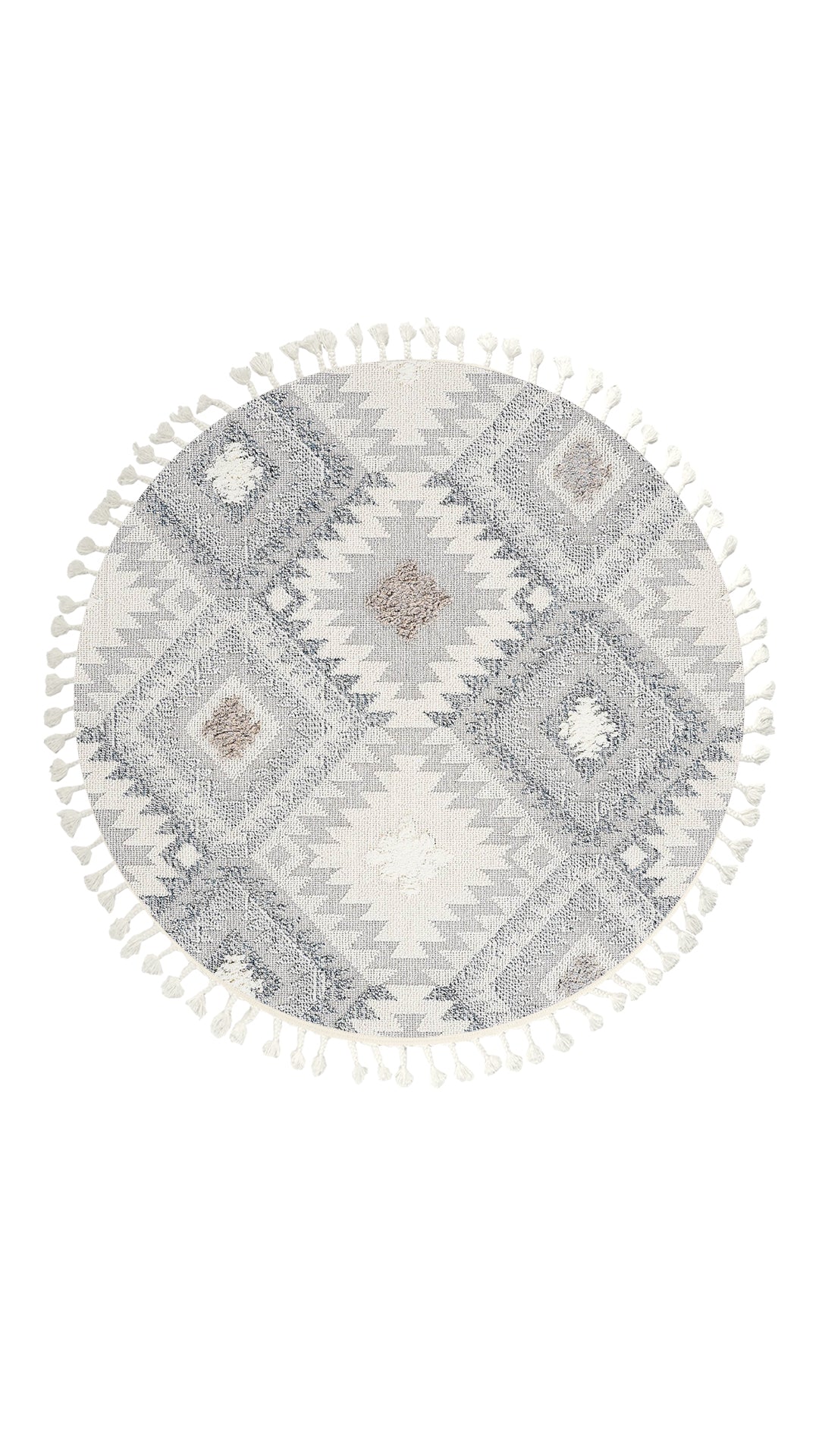 Dolce Vita Rug Jakarta 452 Light Blue Round Area Rug