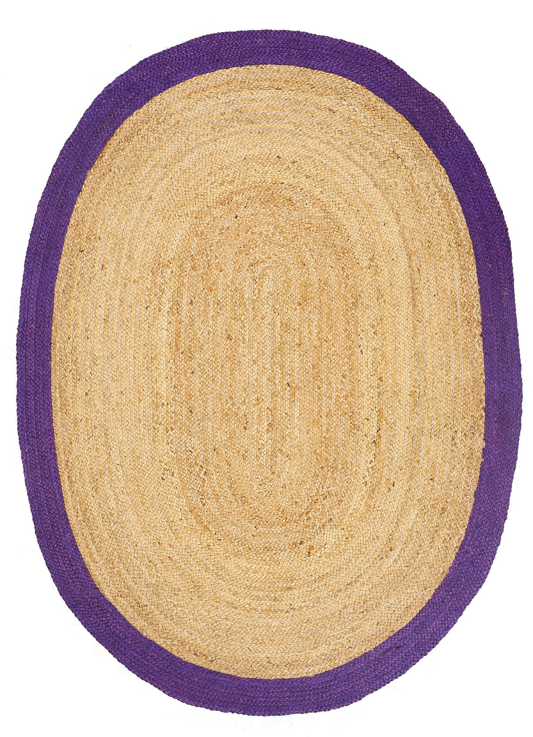 Dolce Vita Agra Purple Oval Hand-Made Jute Rug