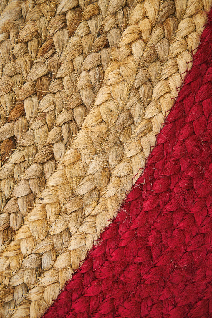Dolce Vita Agra Red Oval Hand-Made Jute Rug