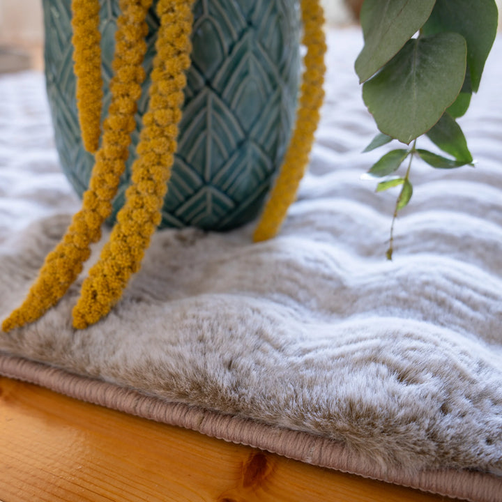 Massimo Calypso Bej Modern Shaggy Rug