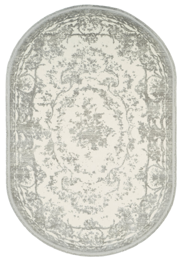 Gray Oval Rugs 2