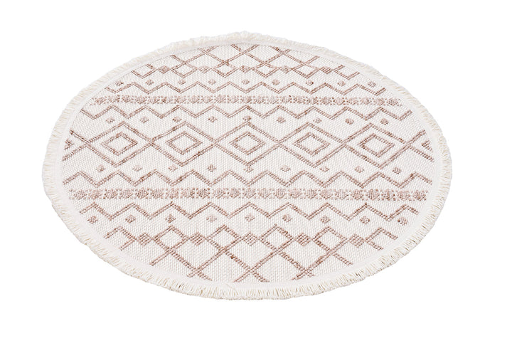 Dolce Vita Rug Bohem 386 Wood Boho Round Rug