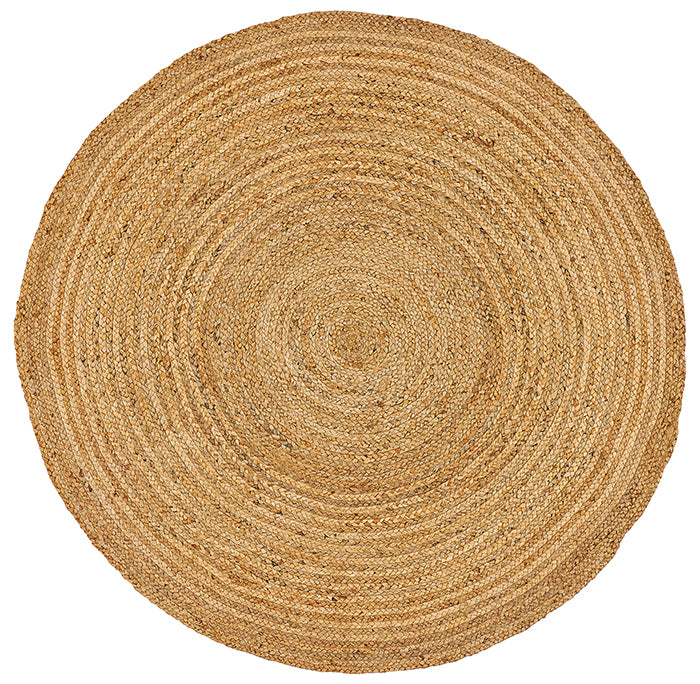 Dolce Vita Carpet Albero Gold Circle 100% Jute Hand-Made