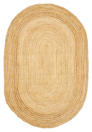 Dolce Vita Carpet Albero Gold Oval 100% Jute Hand-Made