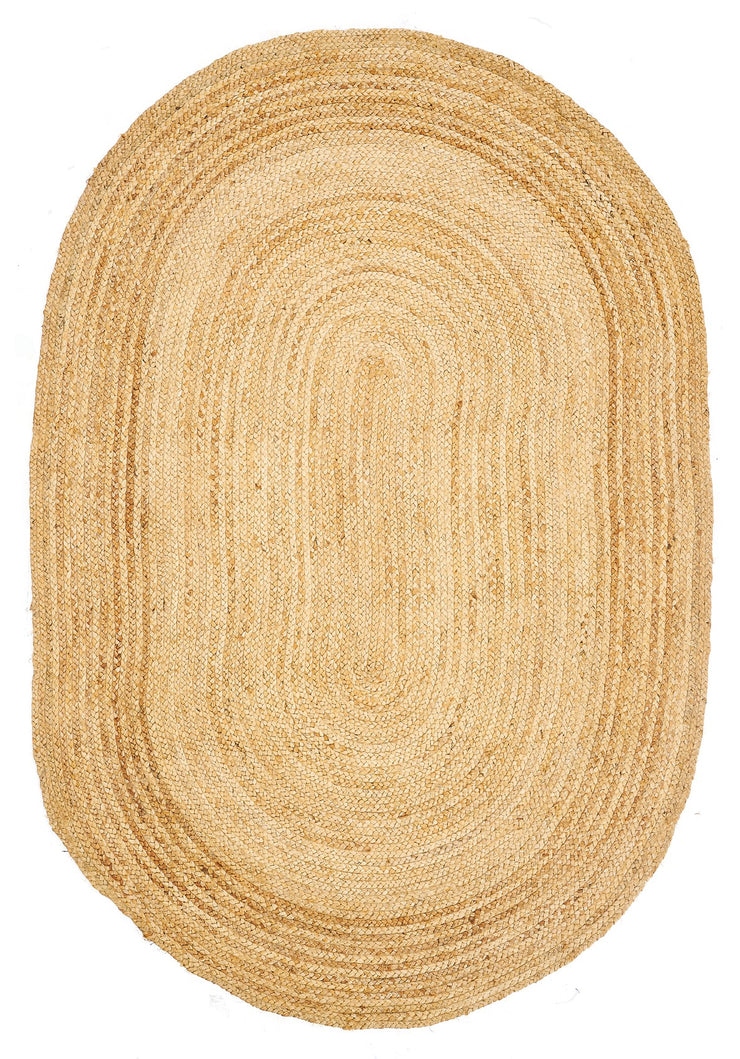 Dolce Vita Carpet Albero Gold Oval 100% Jute Hand-Made