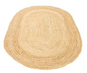Dolce Vita Carpet Albero Gold Oval 100% Jute Hand-Made