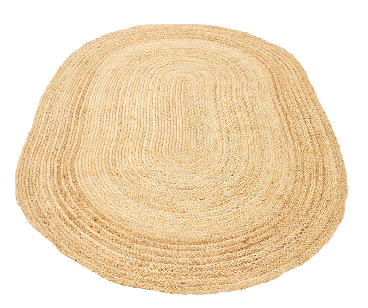 Dolce Vita Carpet Albero Gold Oval 100% Jute Hand-Made