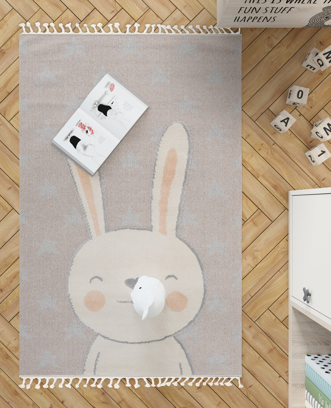 Dolce Vita Rug Kids 475 Rabbit Theme Rug