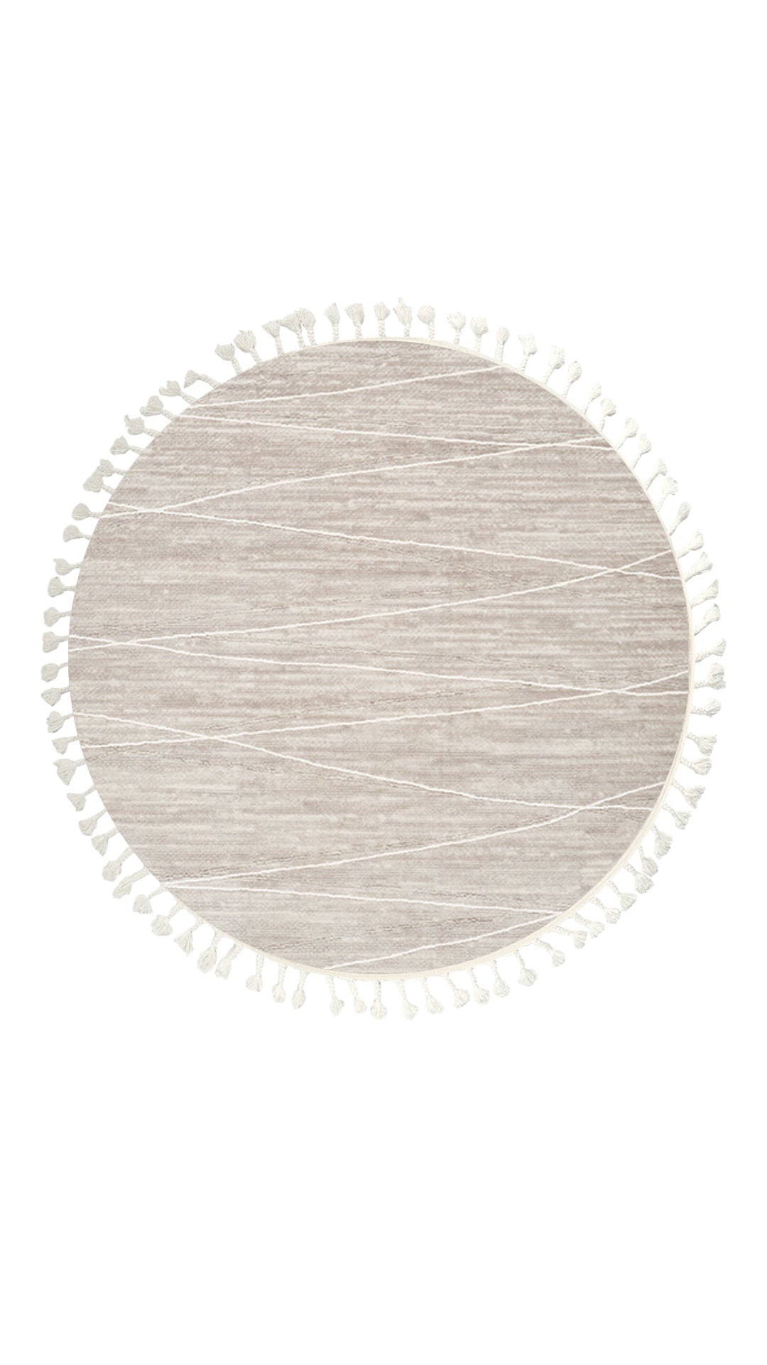 Dolce Vita Rug Monza 4207 Silver Stone Round Living Room Rug