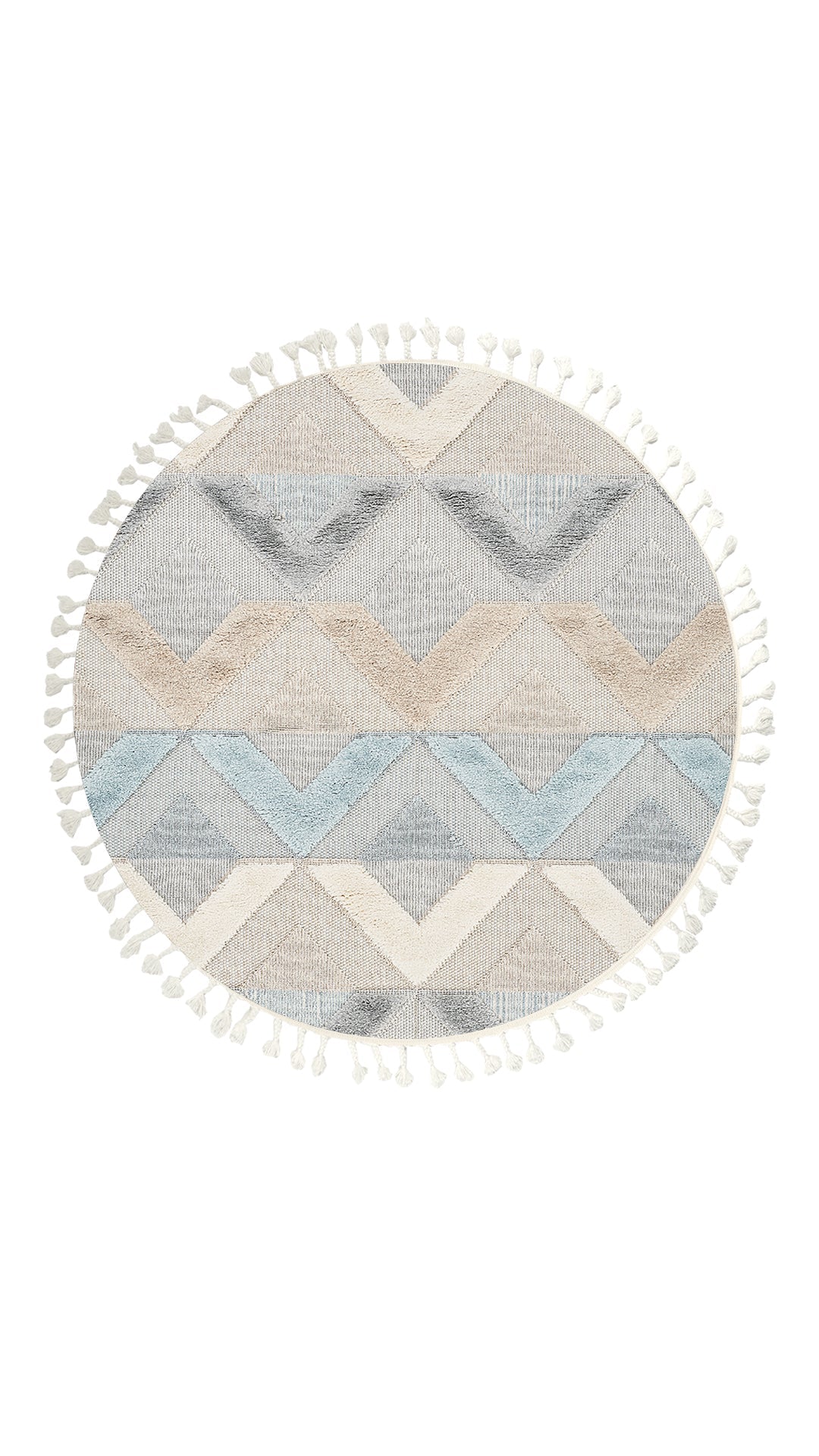 Dolce Vita Rug Nordic 493 Ocean Round Scandinavian Carpet