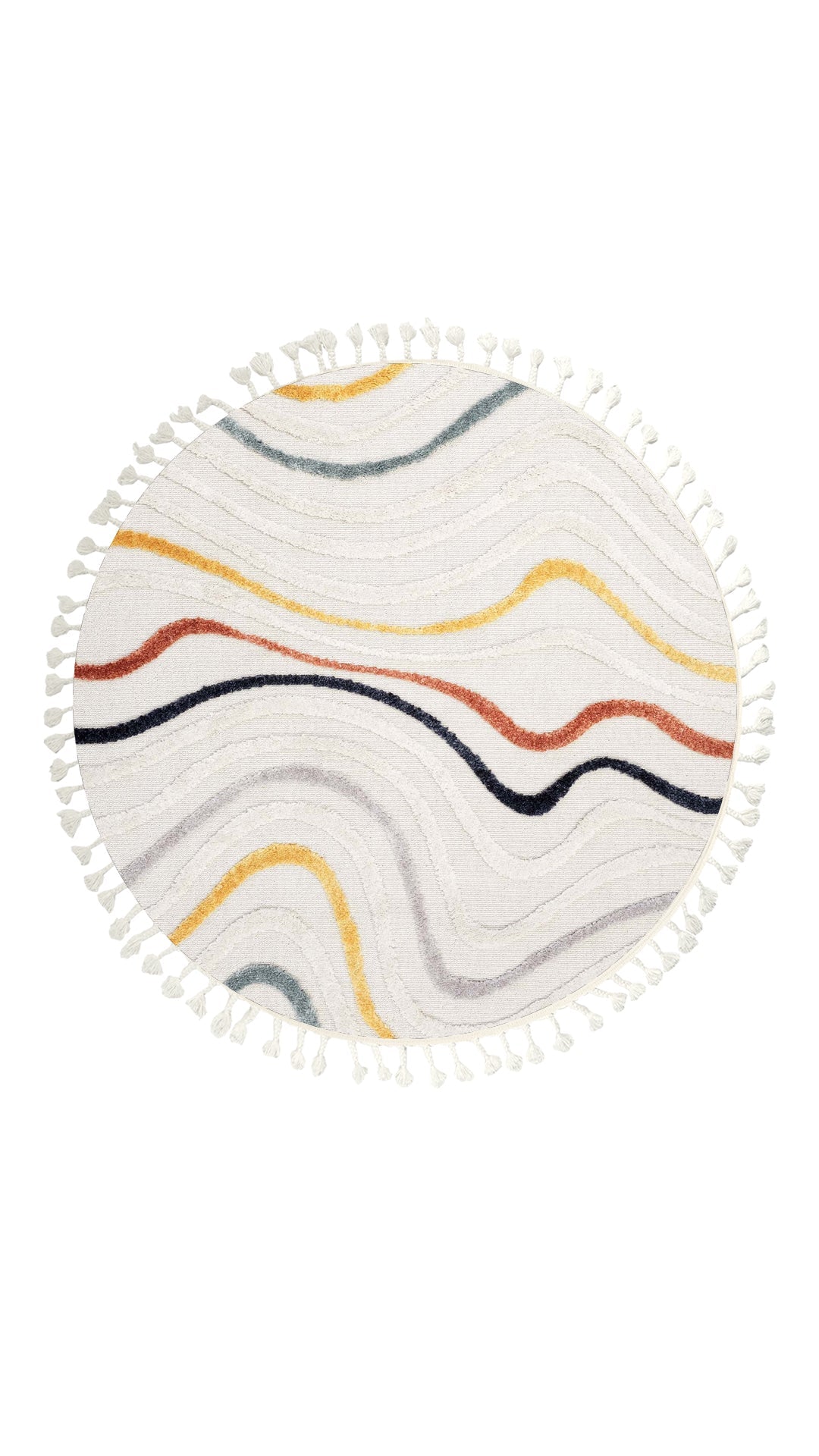 Dolce Vita Rug Sumatra 358 Wave Round Bohem Rug