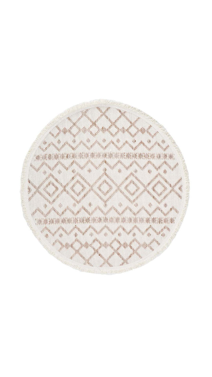 Dolce Vita Rug Bohem 386 Wood Boho Round Rug