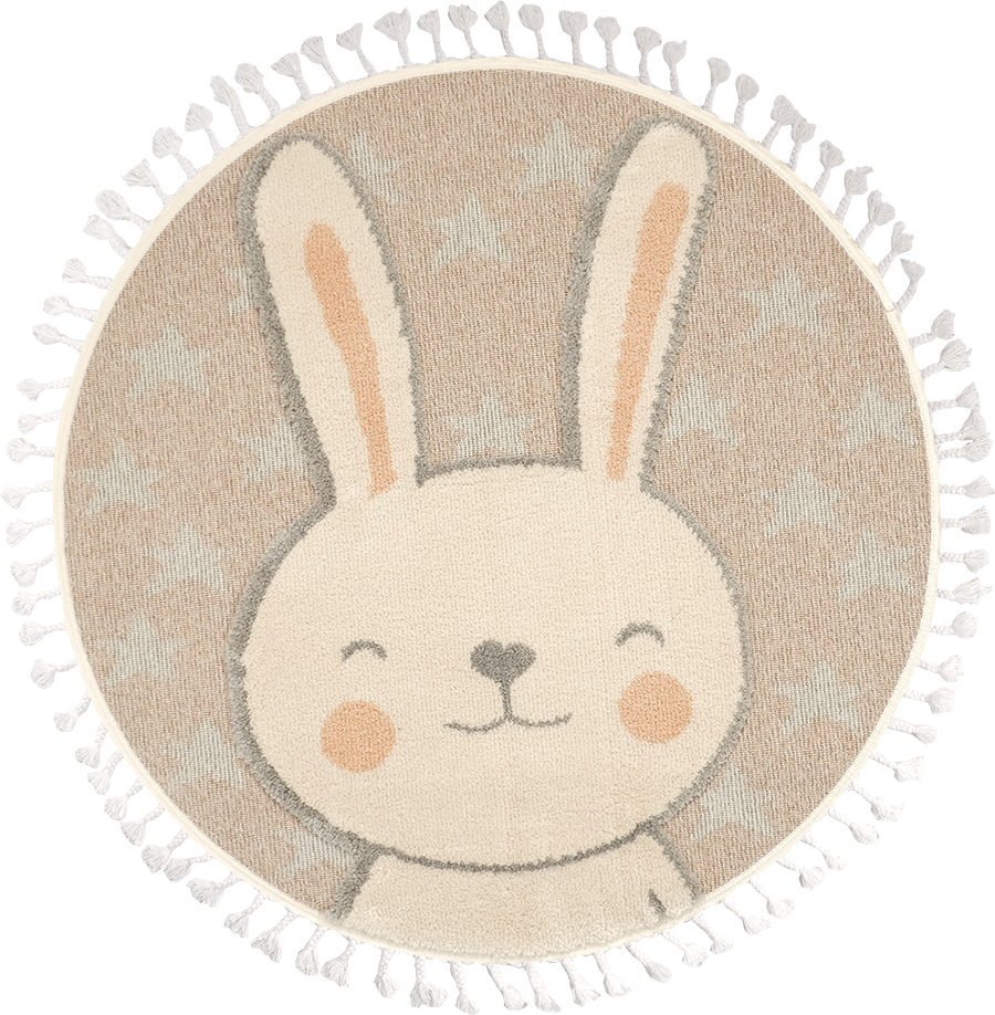 Dolce Vita Rug Kids 475 Rabbit Round Rug