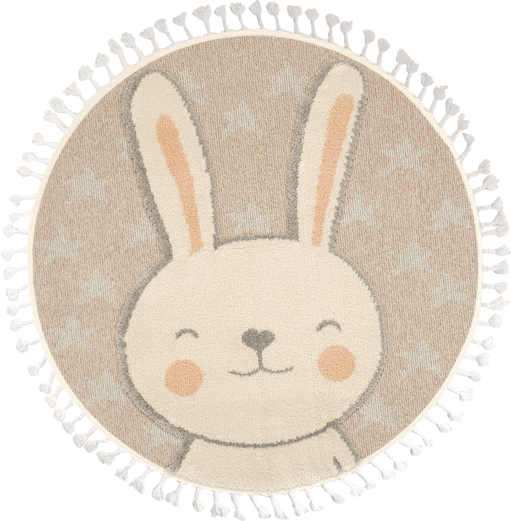 Dolce Vita Rug Kids 475 Rabbit Round Rug