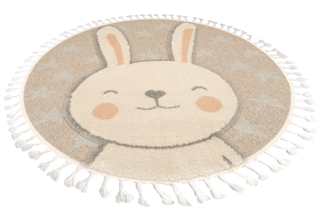 Dolce Vita Rug Kids 475 Rabbit Round Rug