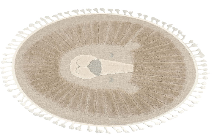 Dolce Vita Rug Kids 478 Lion Round Rug