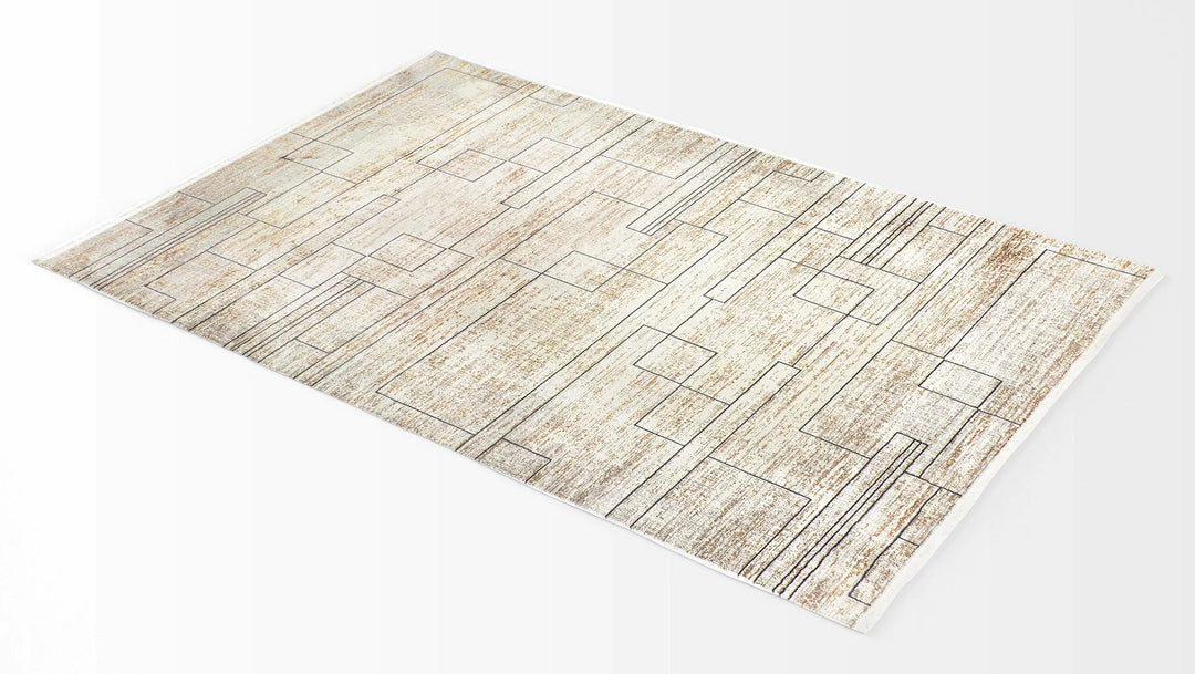 Dolce Vita Destiny 8601 Brown Living Room Rug