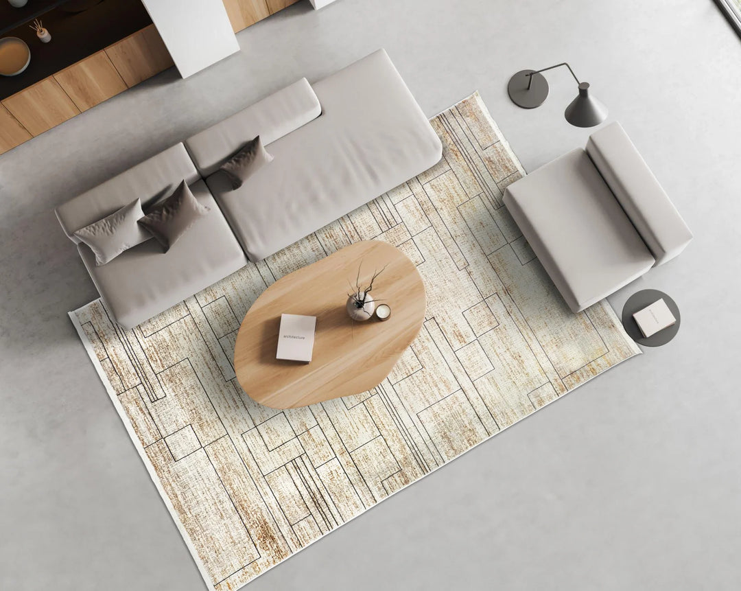 Dolce Vita Destiny 8601 Brown Living Room Rug